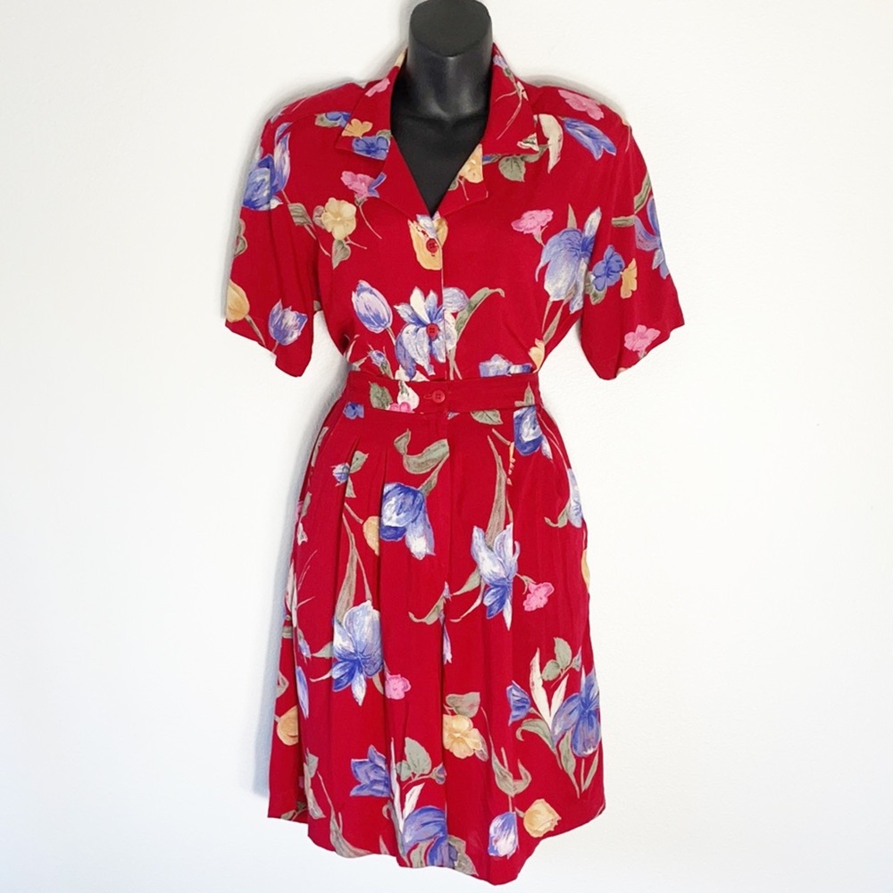 Vintage Christie & Jill Floral Short Set